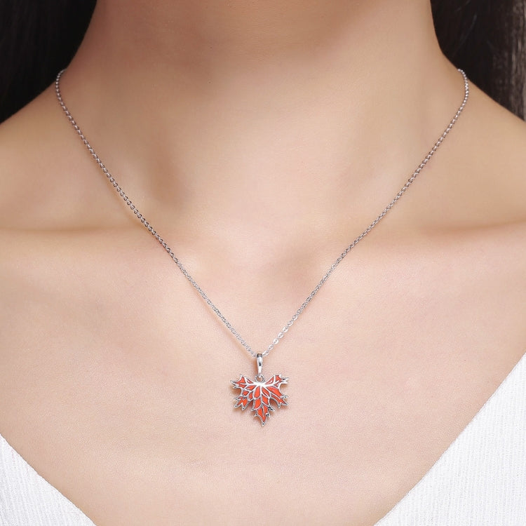 S925 Sterling Silver Late Autumn Maple Leaf Accessories Beaded Bracelet Accessories