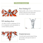 S925 Sterling Silver Late Autumn Maple Leaf Accessories Beaded Bracelet Accessories