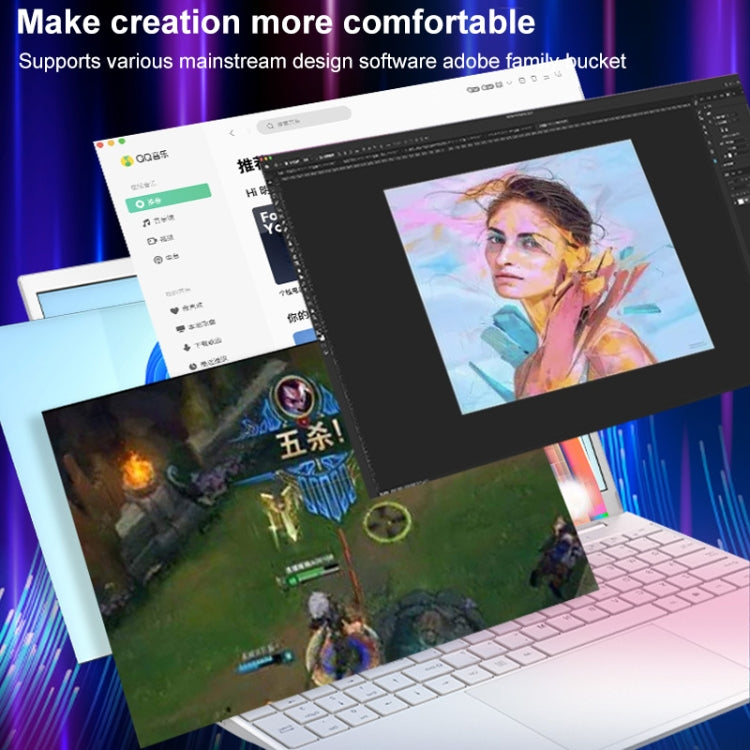V8 15.6 inch Ultrathin Laptop, Windows 10 Intel Processor N95 Quad Core