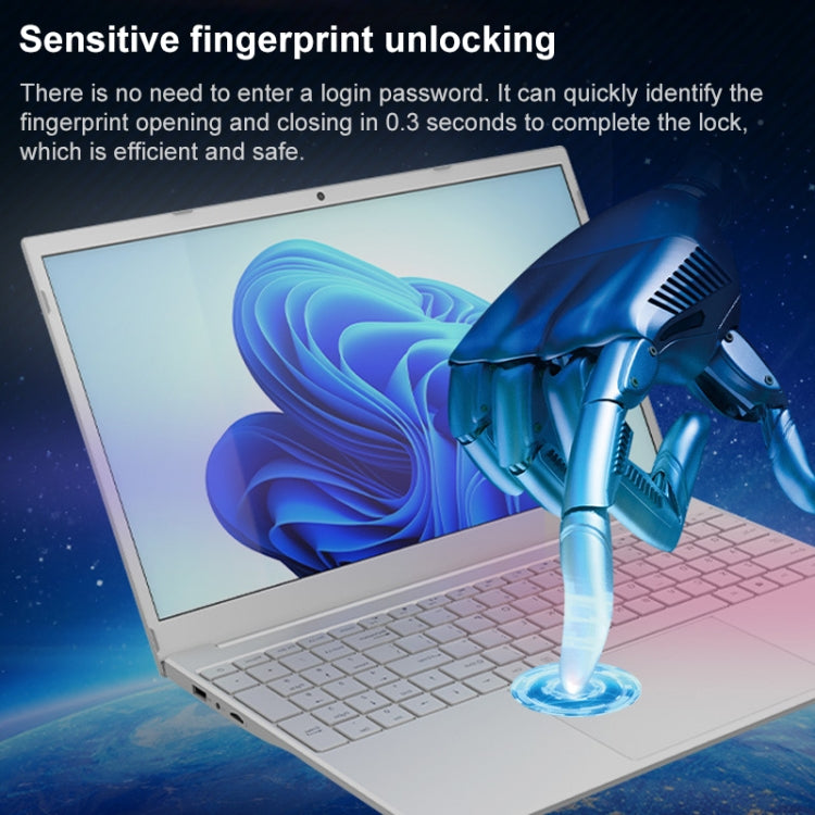 V8 15.6 inch Ultrathin Laptop, Windows 10 Intel Processor N95 Quad Core