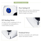 S925 Sterling Silver Heart-shaped Positioning Buckle Beads DIY Bracelet Necklace Accessories
