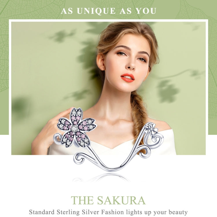 S925 Sterling Silver Beautiful Flowers DIY Bracelet Accessories — view 3
