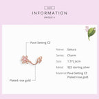 S925 Sterling Silver Beautiful Flowers DIY Bracelet Accessories — view 5