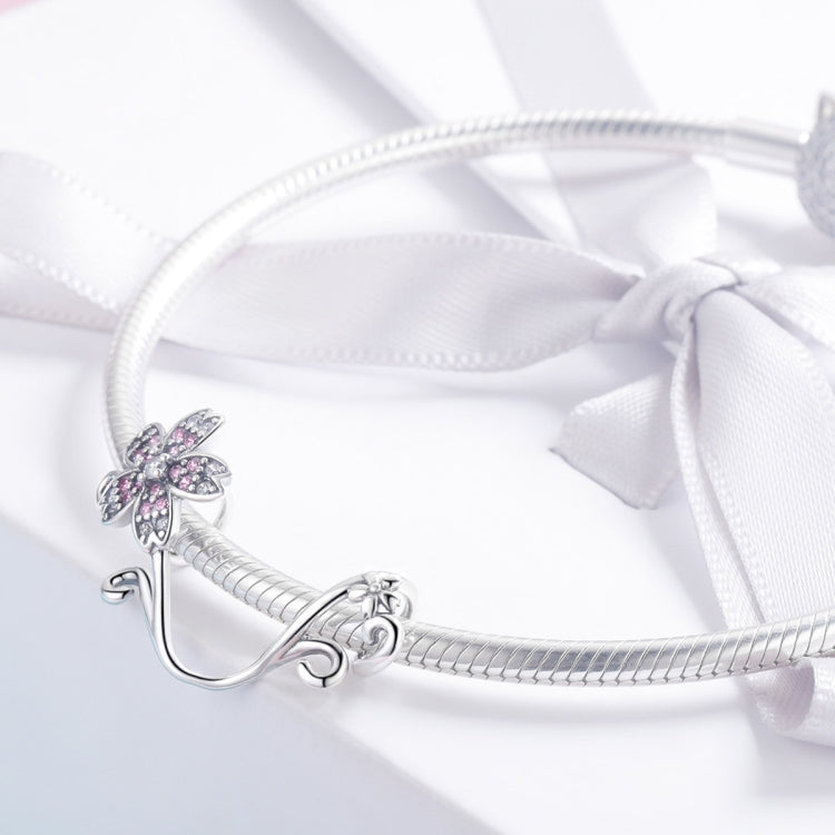 S925 Sterling Silver Beautiful Flowers DIY Bracelet Accessories — view 7