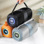 T&G TG-668 Wireless Bluetooth Speaker Portable TWS Subwoofer with Handle — Orange