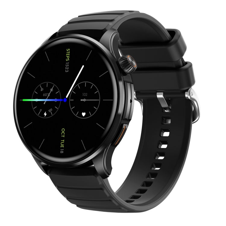 J45 1.43 inch BT5.1 Smart Sport Watch, Support Sleep / Heart Rate / Blood Oxygen / Blood Pressure Health Monitor — Grey