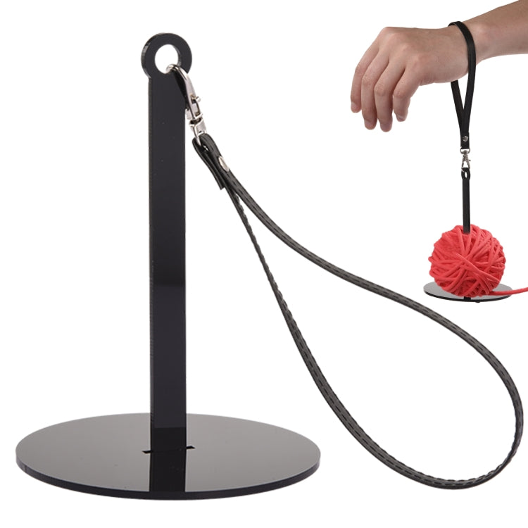Portable T-shaped Acrylic Wrist Yarn Holder, Style: Small