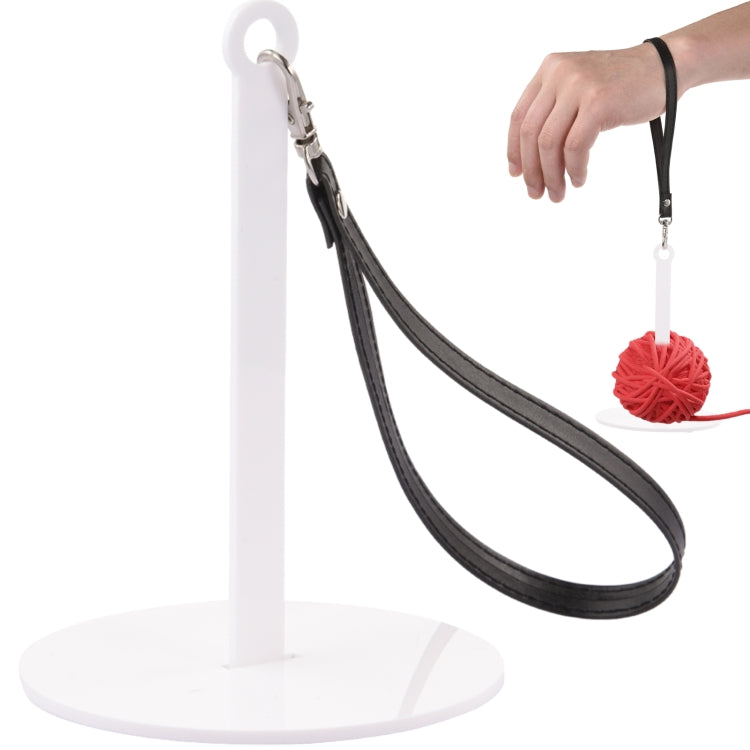 Portable T-shaped Acrylic Wrist Yarn Holder, Style: Small — Transparent