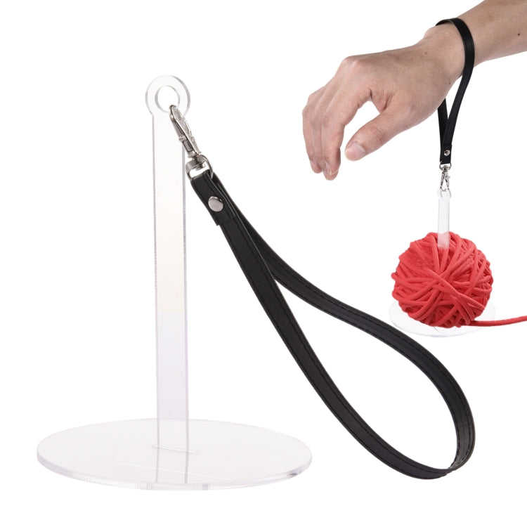 Portable T-shaped Acrylic Wrist Yarn Holder, Style: Small — view 6