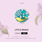 S925 Sterling Silver Whale Star Beads DIY Bracelet Necklace Accessories