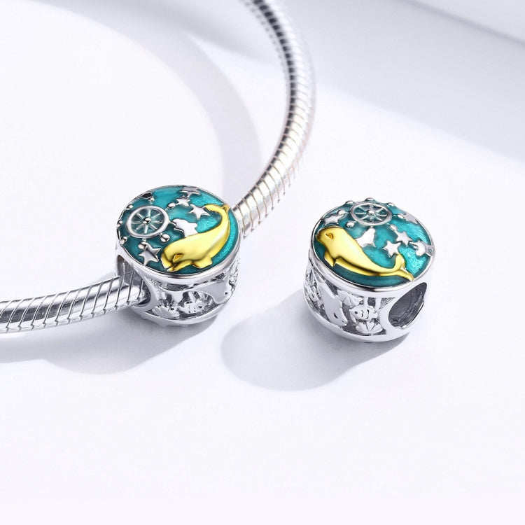 S925 Sterling Silver Whale Star Beads DIY Bracelet Necklace Accessories