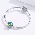 S925 Sterling Silver Whale Star Beads DIY Bracelet Necklace Accessories