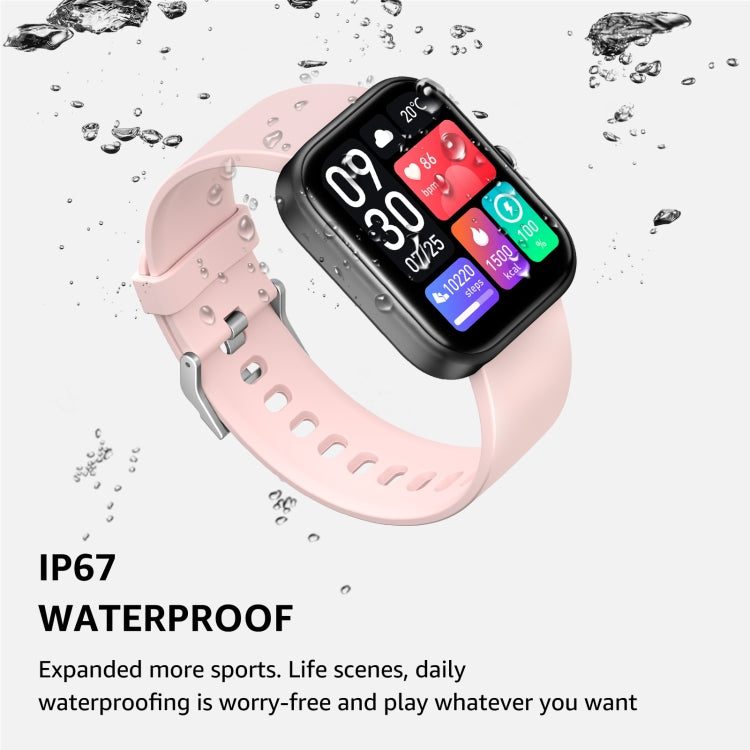 GS5 2.0 inch Fitness Health Smart Watch, BT Call / Heart Rate / Blood Pressure / MET / Blood Glucose