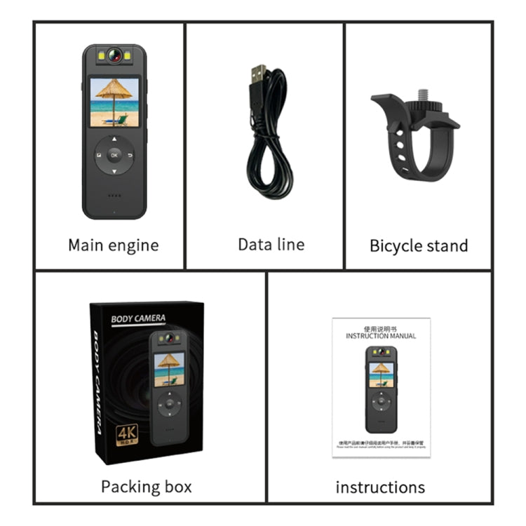 Z09 4K HD Clip-On Smart Video Recorder with Ring Stand — view 12