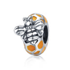 S925 Sterling Silver Bee Beads DIY Bracelet Necklace Accessories