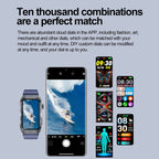 TK79 1.47 inch IP68 Waterproof Smart Watch, Support ECG / Blood Glucose / Blood Oxygen Monitoring / Uric Acid