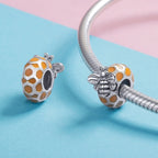 S925 Sterling Silver Bee Beads DIY Bracelet Necklace Accessories