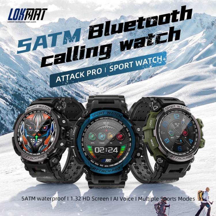 LOKMAT ATTACK Pro 1.39 inch BT5.1 Smart Sport Watch, Support Bluetooth Call / Sleep / Heart Rate / Blood Pressure Health Monitor — view 6