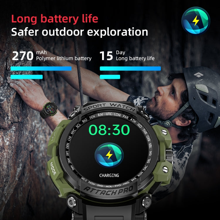 LOKMAT ATTACK Pro 1.32 inch BT5.1 Smart Sport Watch, Support Bluetooth Call / Sleep / Blood Oxygen / Heart Rate / Blood Pressure Health Monitor — view 13