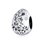 Easter Egg Retro Pattern Sterling Silver S925 Beaded DIY Bracelet Accessories