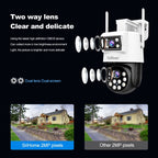 SriHome SH048 2MP + 2MP Humanoid Tracking Smart Night Vision Dual Lens IP Camera