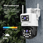 SriHome SH048 2MP + 2MP Humanoid Tracking Smart Night Vision Dual Lens IP Camera
