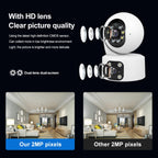 SriHome SH049 2MP + 2MP Humanoid Tracking Smart Night Vision Dual Lens HD IP Camera