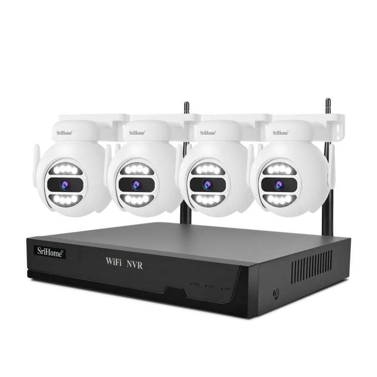 SriHome NVS001E-IPC047 Ultra HD 4 Channel WiFi Network Video Recorder Set — AU Plug