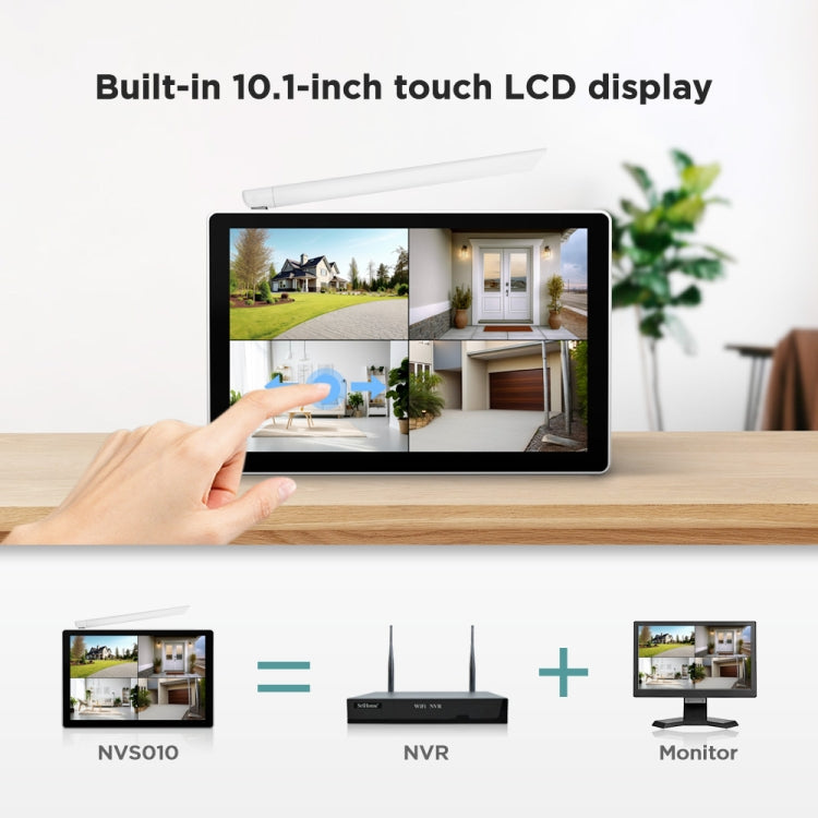 SriHome NVS010-IPC047 Ultra HD 4 Channel WiFi Network Video Recorder Set