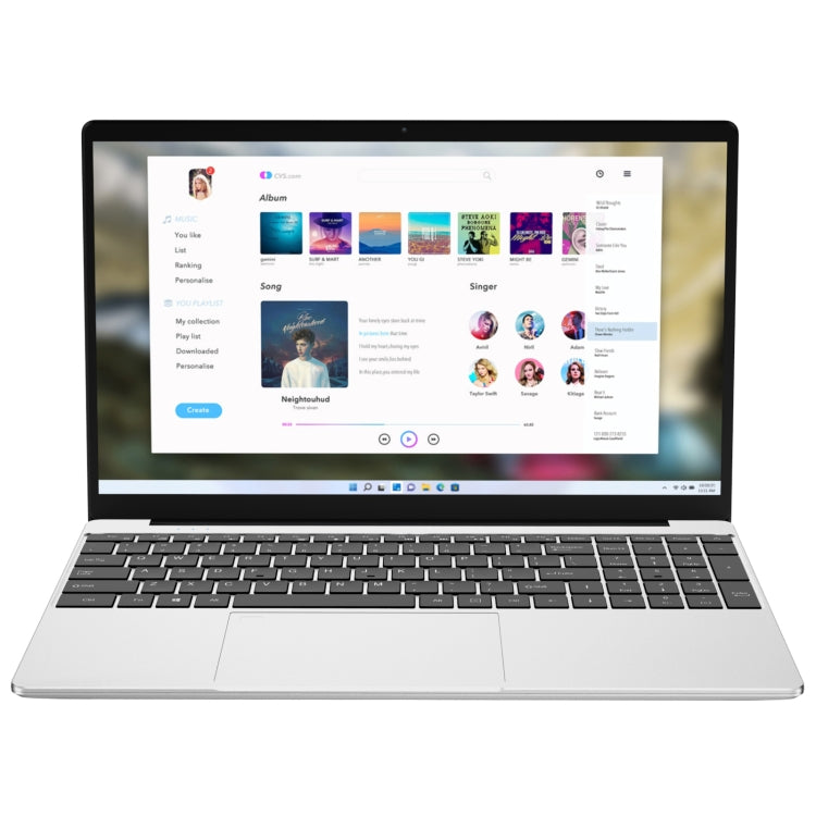 GXMO F152G 15.6 inch Laptop, Windows 11 Intel Alder Lake N95 Quad Core, Support Fingerprint Unlock