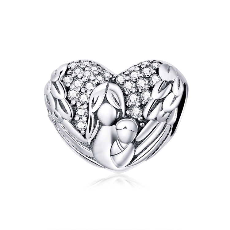 S925 Sterling Silver Pendant Motherly Love Relief Beads DIY Bracelet Necklace Accessories