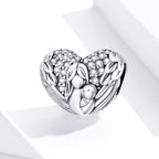 S925 Sterling Silver Pendant Motherly Love Relief Beads DIY Bracelet Necklace Accessories