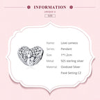 S925 Sterling Silver Pendant Motherly Love Relief Beads DIY Bracelet Necklace Accessories