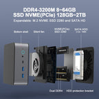 GXMO H90 Windows 11 Intel Core i7 11390H Processor Mini Computer — view 8