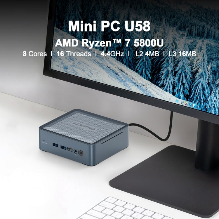 GXMO U58 Windows 11 AMD Ryzen 7-5825U 8 Core Processor Mini Computer