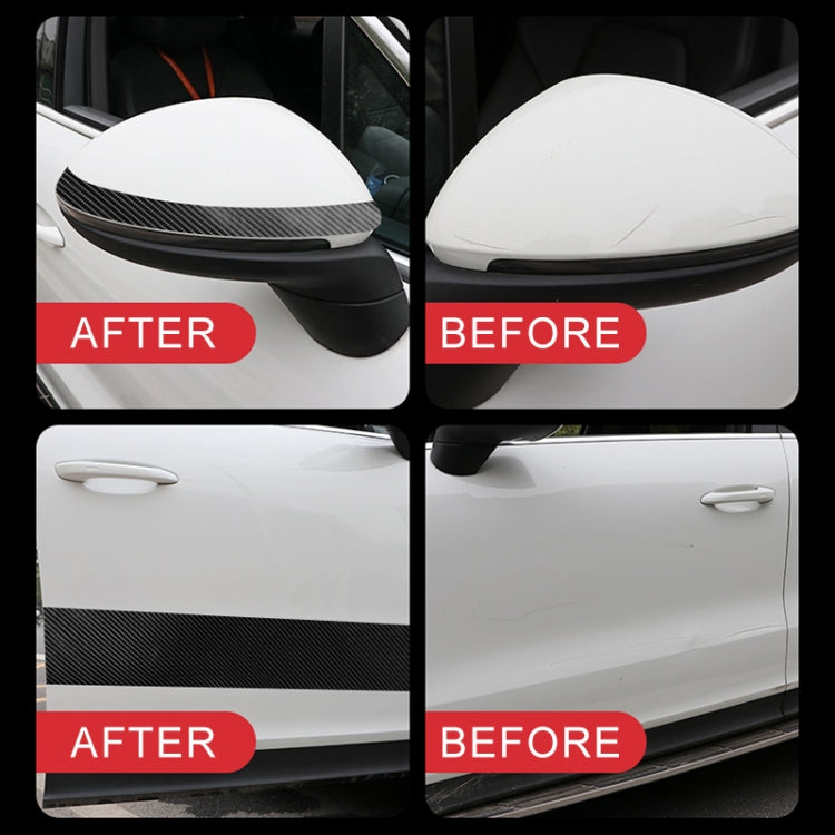 Universal Car Carbon Fiber Door Anti-collision Strip Protection Guards Trims Stickers Tape