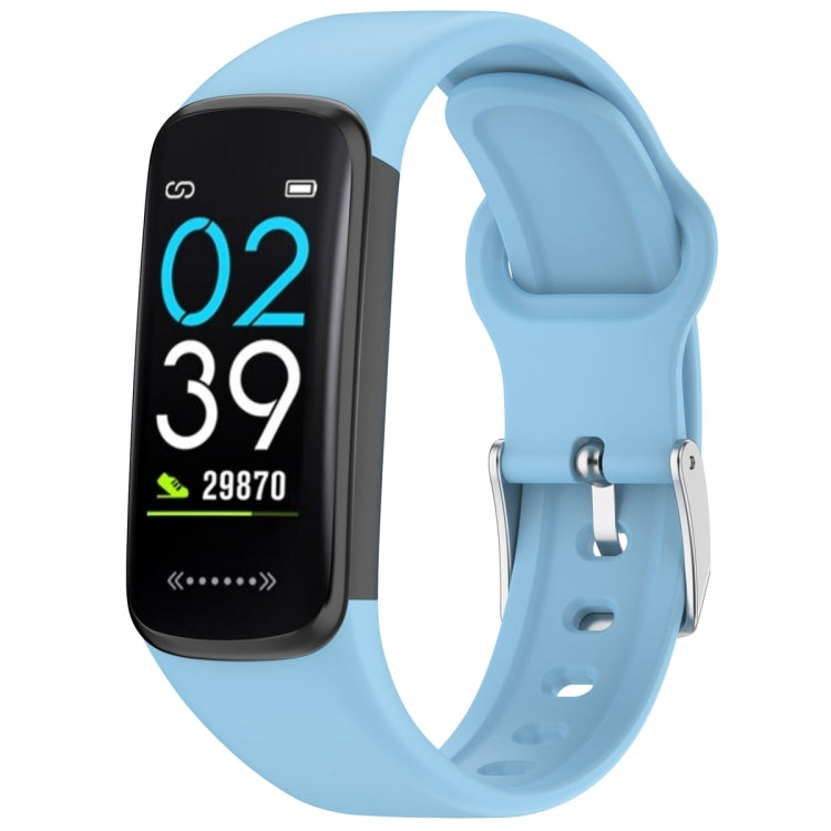 Solid Color Silver Buckle Silicone Watch Band — Midnight Blue