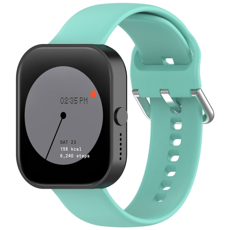 For Nothing CMF Watch Pro D395 / Watch Pro 2 22mm Solid Color Silver Buckle Silicone Watch Band — view 27