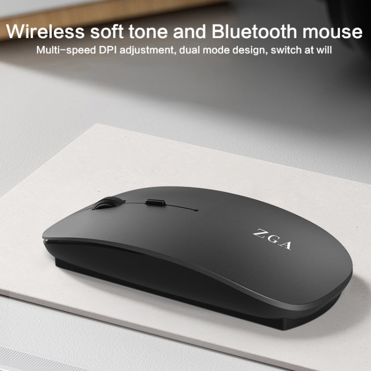 ZGA Chinchilla Dual Mode Wireless 2.4G + Bluetooth 5.0 Mouse