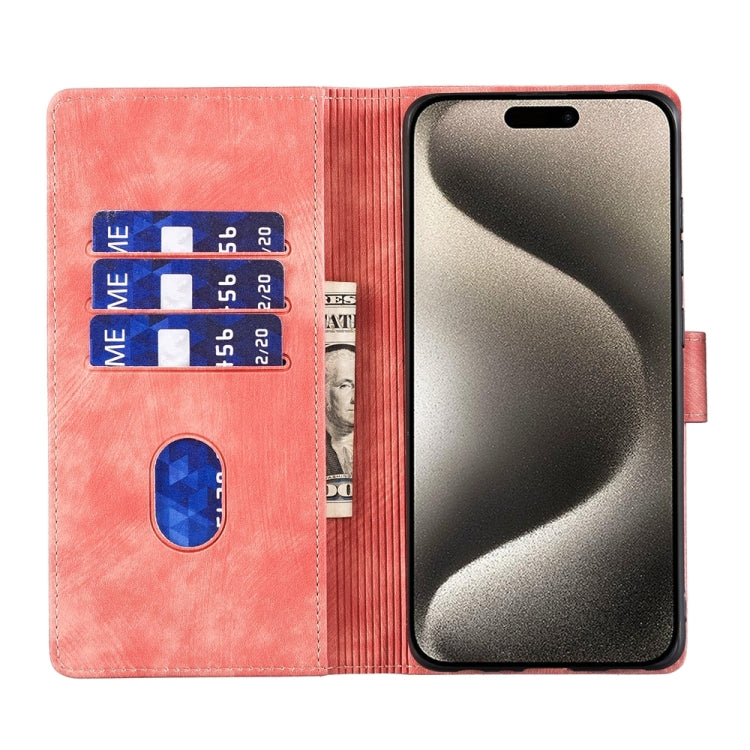 Pen Heart Cat Embossed Leather Phone Case