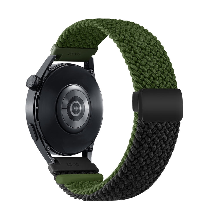 Two-color Magnetic Braided Nylon Watch Band