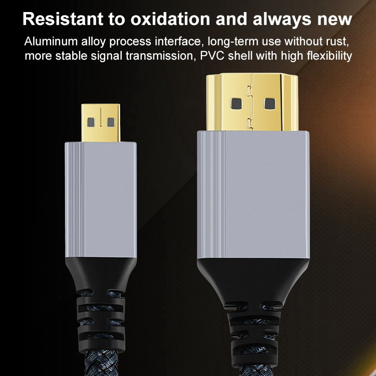 HDTV to Micro HDTV 4K 120Hz Computer Digital Camera HD Video Adapter Cable