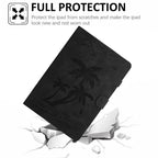 Coconut Tree Embossed Smart Leather Tablet Case