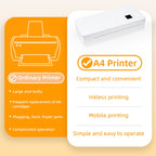 A4LE Portable Bluetooth HD Thermal Printer for Home Office Study — AU Plug