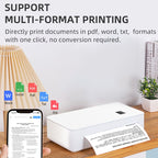 A4LE Portable Bluetooth HD Thermal Printer for Home Office Study — view 6