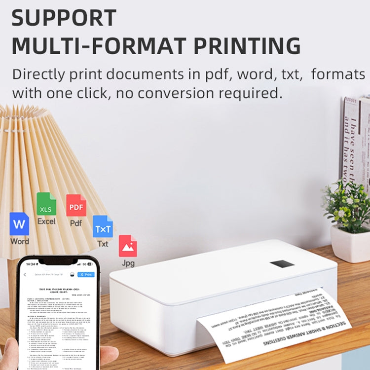 A4LE Portable Bluetooth HD Thermal Printer for Home Office Study — view 6