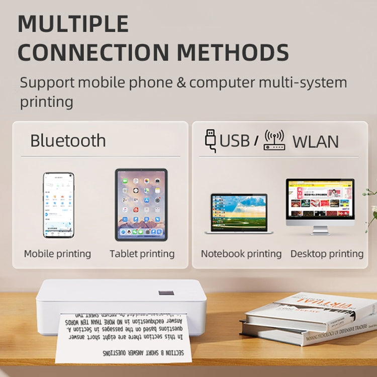 A4LE Portable Bluetooth HD Thermal Printer for Home Office Study — view 10