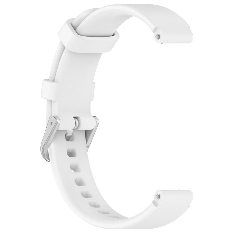 Universal Solid Color Silver Buckle Silicone Watch Band