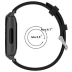Universal Solid Color Silver Buckle Silicone Watch Band