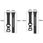 Slim Reverse Buckle Silicone Watch Band